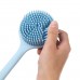 Long Handle Back Cleaning Brush Silicone Bath Brush Skin Massage Shower Scrubber