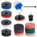 23Pcs Car Clean Drill Brush Attachment Set Scrubber Cleaning Combo Scrub Outdoor Indoor Automobile Cleaner Kit