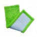 Coral Flannel Head Padded Flat Replacement Household Company Cleaning Mop Cloth Rag  Green