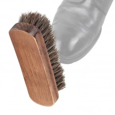 Horse Mane Shoes Brush Mahogany Brush Fur Shoes Cleaning And Dust Brush  Brown